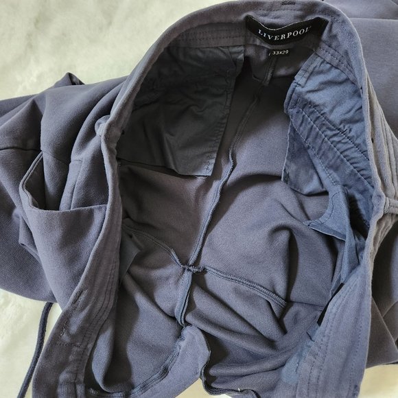 Liverpool Navy women jogger pants size 33/29 - Picture 8 of 14